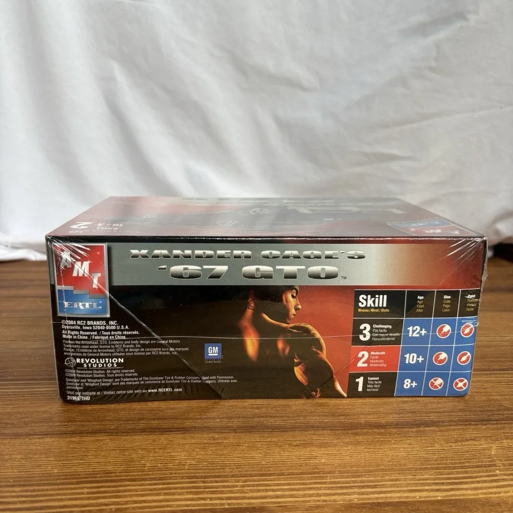 AMT Ertl Xander Cage's 1967 Pontiac GTO Model Kit 1:25 Skill 2 Sealed